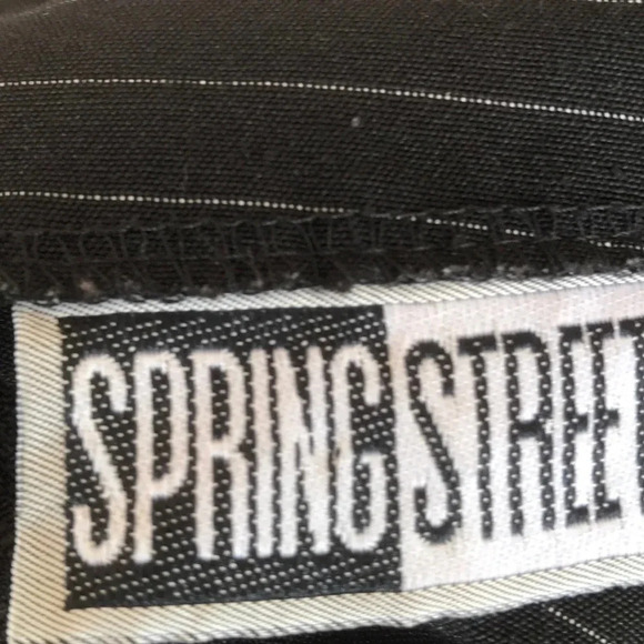 Spring Street Pinstripe Flared Skirt - Picture 4 of 4